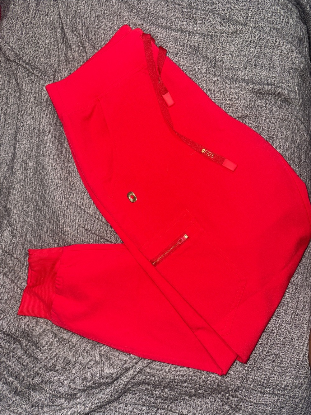 Figs Women's Bright Red Jogger Pants